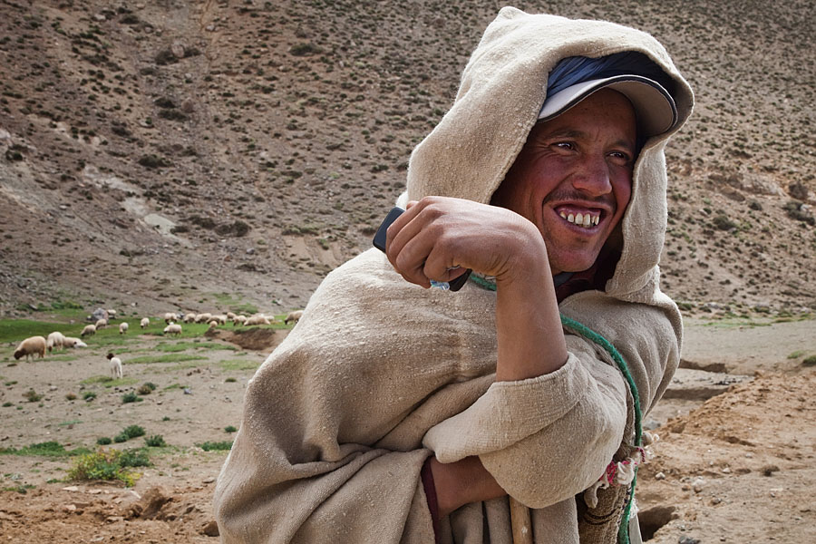  Berber shephard with his herd